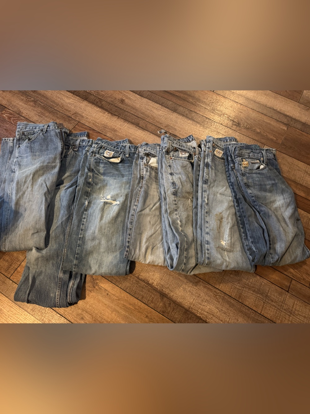 Cinch Jeans Lot 29x36, 29x34 and Ariat 29x36 distressed work